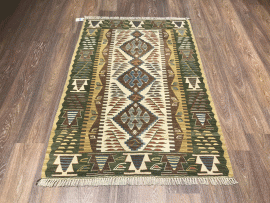 KÖK İNCE KİLİM 113 X 167 CM - Görsel 3