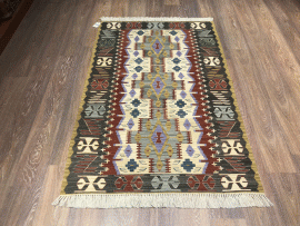 KÖK İNCE KİLİM 116 X 180 CM - Görsel 4